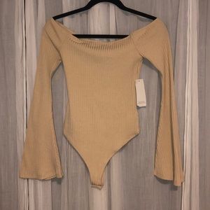 Off the shoulder body suit